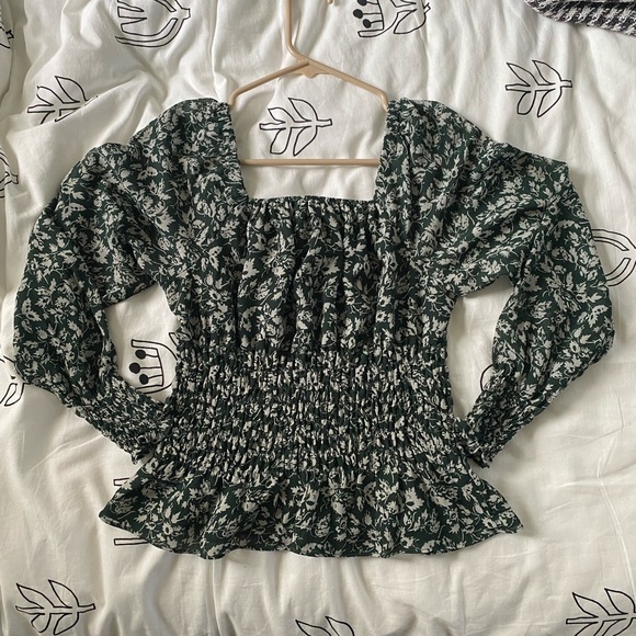 Madewell Georgette top in Forest Leaves - Picture 4 of 4